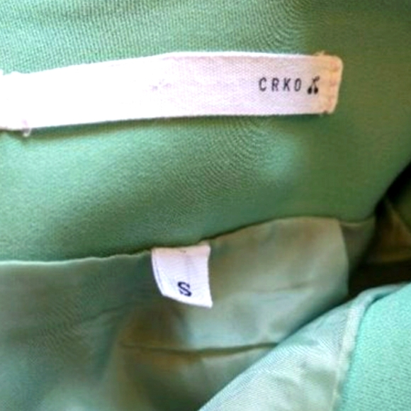 Mint Green Plain A-Line Miniskirt Small - Picture 4 of 4